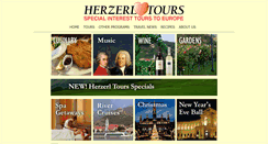 Desktop Screenshot of herzerltours.com
